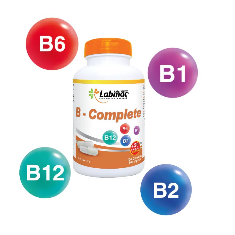 B-COMPLETE CAPSULAS 600 mg ENVASE X 120 U