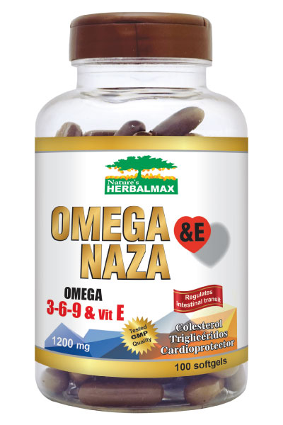 OMEGA NAZA &amp; E (MDX) SOFTGELS  1200 mg ENVASE X 100