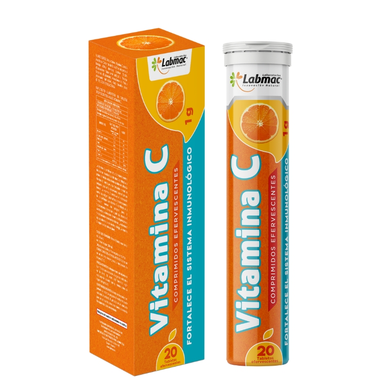VITAMINA C TABLETAS EFERVESCENTES 1g ENVASE X 20 U