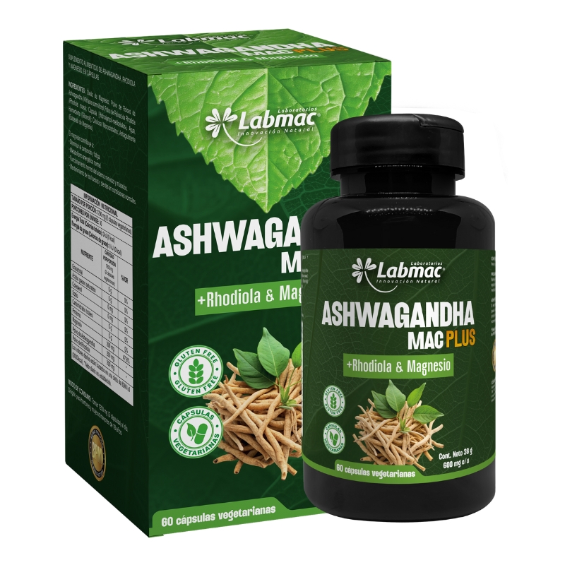 ASHWAGANDHAMAC PLUS 600 mg ENVASE X60
