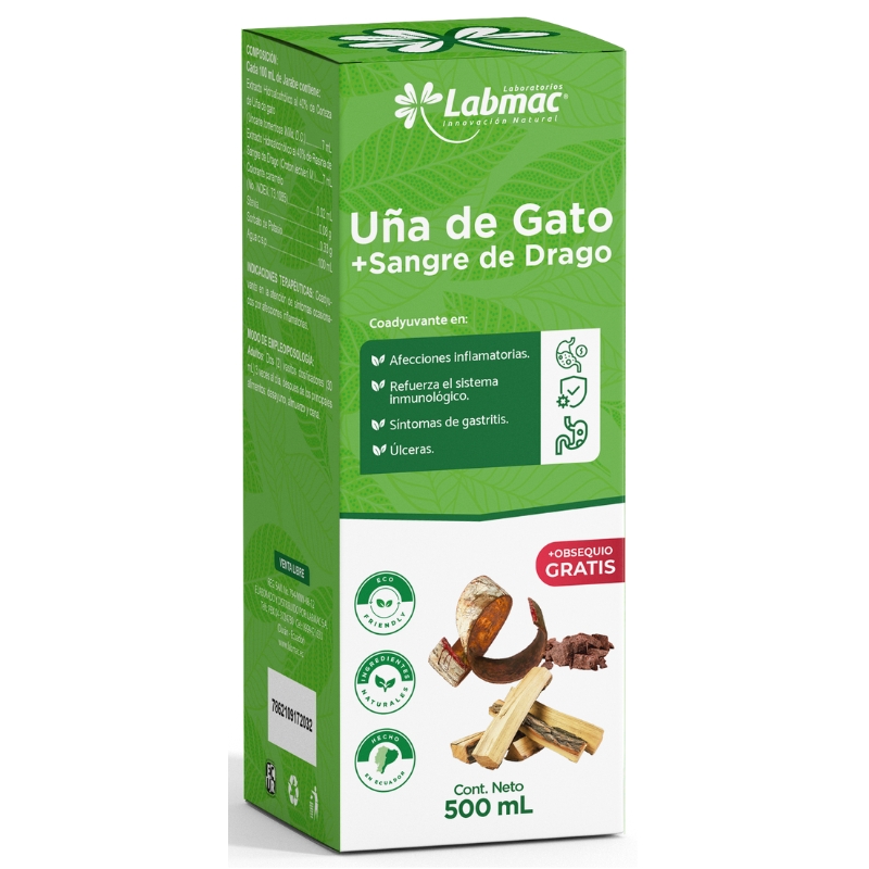 UNA DE GATO + SANGRE DE DRAGO JARABE 500 ML