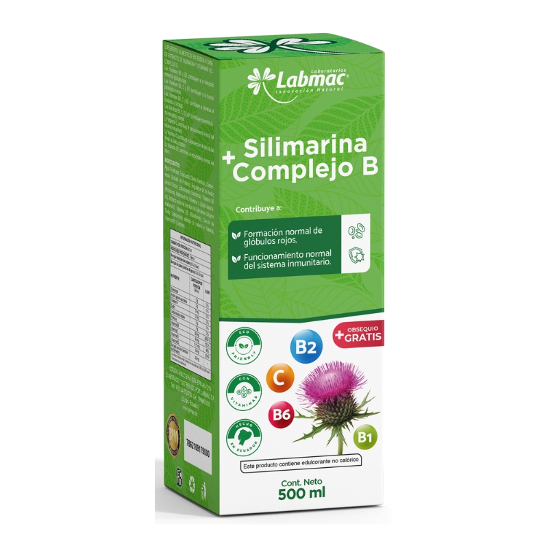 SILIMARINA + COMPLEJO B BEBIDA FRASCO X 500 ML