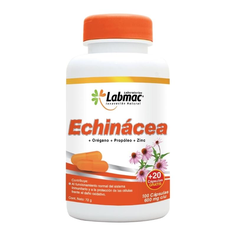 ECHINACEA ORÉGANO PROPOLEO Y ZINC CAPSULAS 600 mg ENVASE X 120