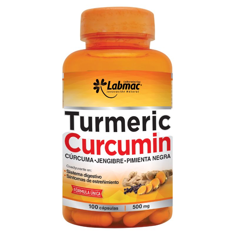 TURMERIC CURCUMIN CAPSULAS 500 mg ENVASE X 100