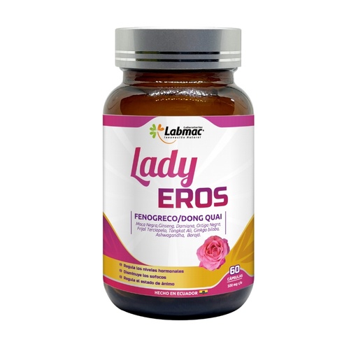 [PTL-N122] LADY EROS CAPSULAS 500 mg FRASCO X 60