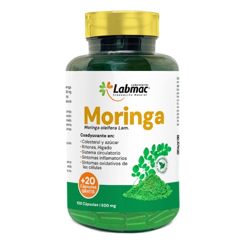 [PTL-N124] MORINGA CAPSULAS 500 mg ENVASE X 120