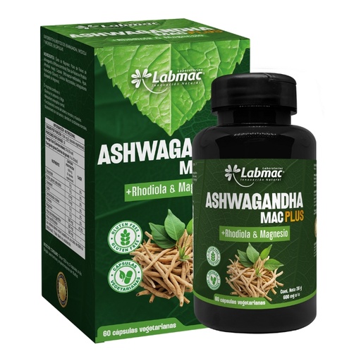 [PTL-A109] ASHWAGANDHAMAC PLUS 600 mg ENVASE X60