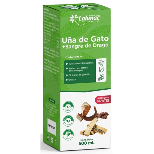 [PTL-N037] UNA DE GATO + SANGRE DE DRAGO JARABE 500 ML