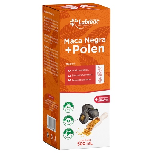 [PTL-N063] MACA NEGRA + POLEN JARABE 500ML