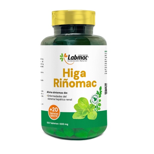 [PTL-N160] HIGA RIÑOMAC 500 MG TAB X 120