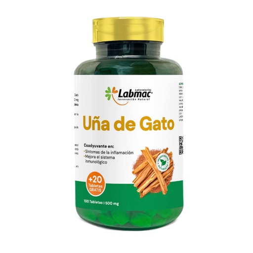 [PTL-N165] UÑA DE GATO 500 MG TAB X 120