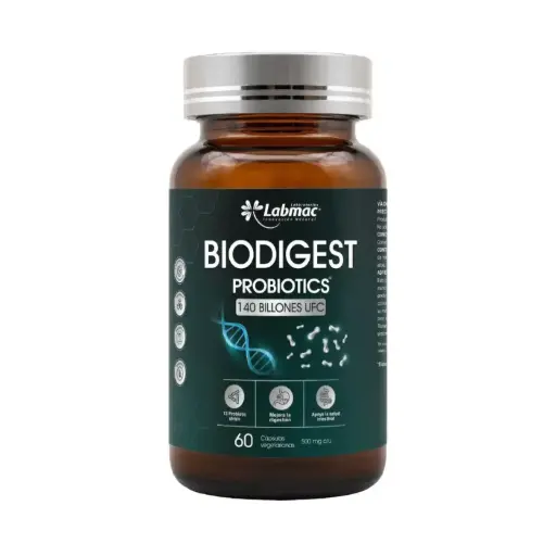 [PTL-N226] BIODIGEST PROBIOTICS CAPSULAS 500 mg ENVASE X 60 U