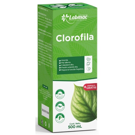 [PTL-N089] CLOROFILA LABMAC JARABE FRASCO X 500 mL
