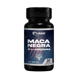 [PDT-0103] MACA NEGRA+ L-ARGININA CÁPSULAS 600 mg ENVASE X 30